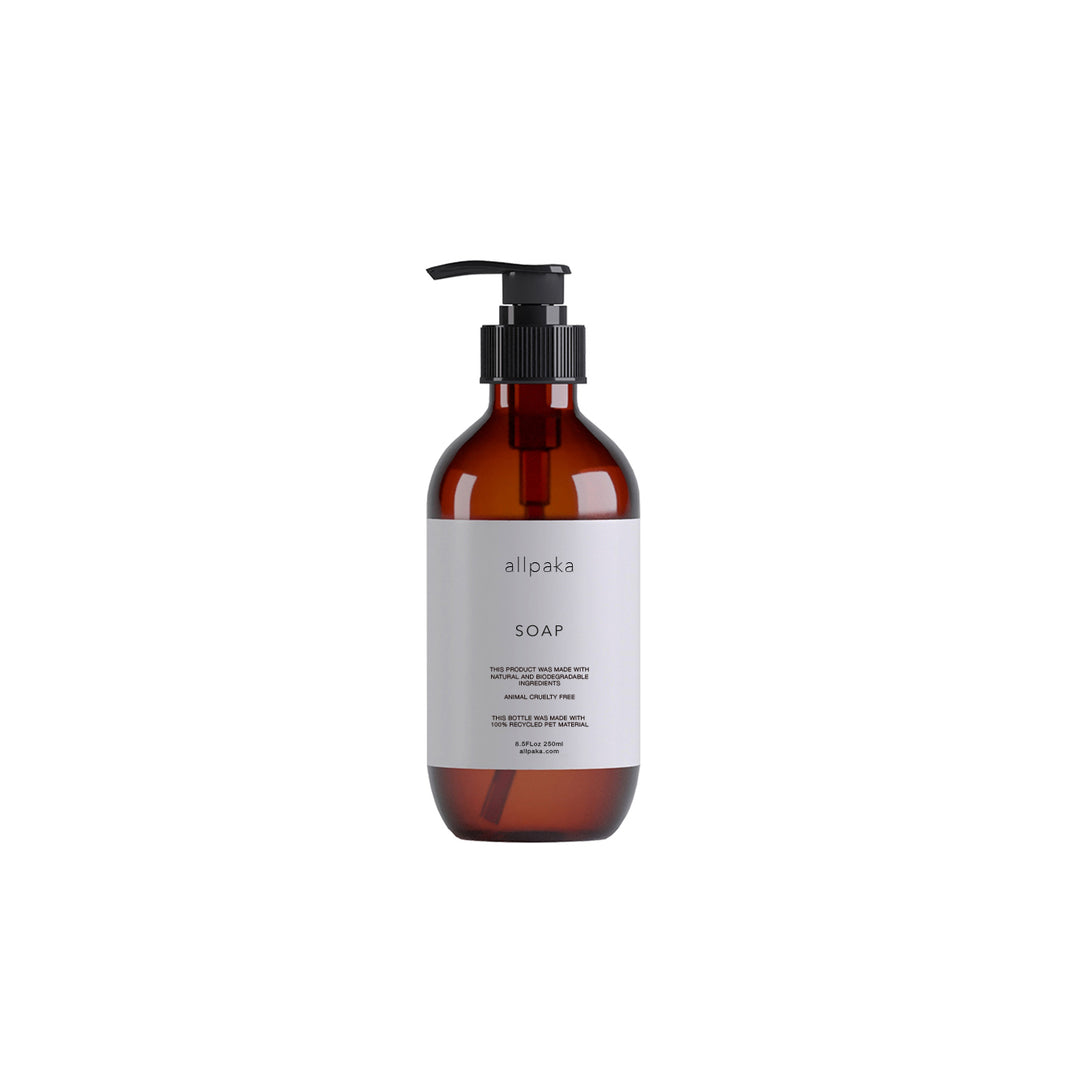 Jabon Liquido natural allpaka hecho en chile 250ml