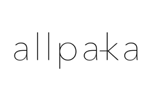 Logo allpaka transparente negro
