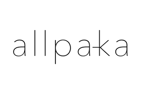 Logo allpaka transparente negro