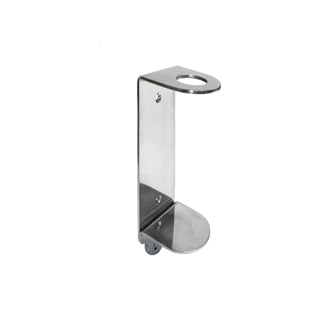 Soporte Acero inoxidable color plata allpaka para sujecion de botellas a la muralla en stock